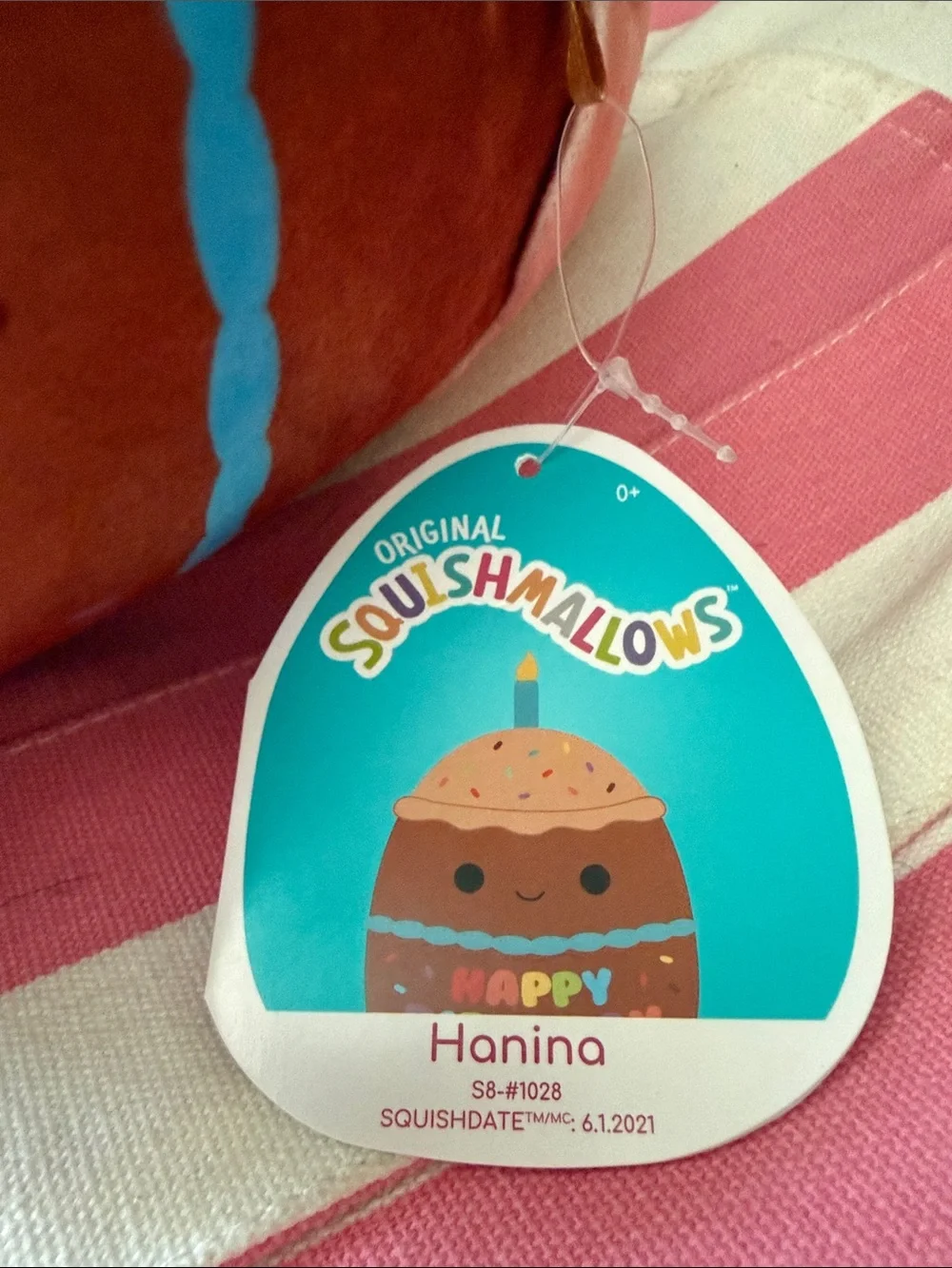 Squishmallows Happy Birthday Hanina 8”